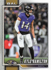 2026 Topps Flagship Football Kyle Hamilton #19