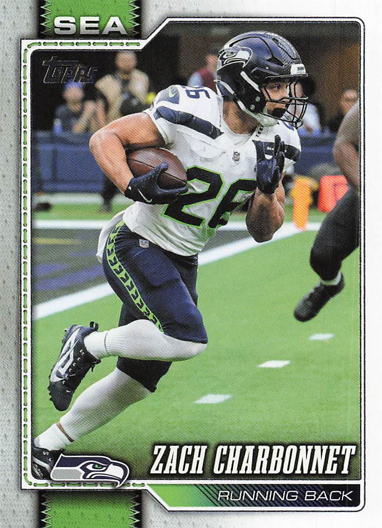 2026 Topps Flagship Football Zach Charbonnet #252