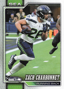 2026 Topps Flagship Football Zach Charbonnet #252