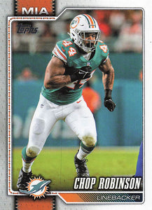 2026 Topps Flagship Football Chop Robinson #128
