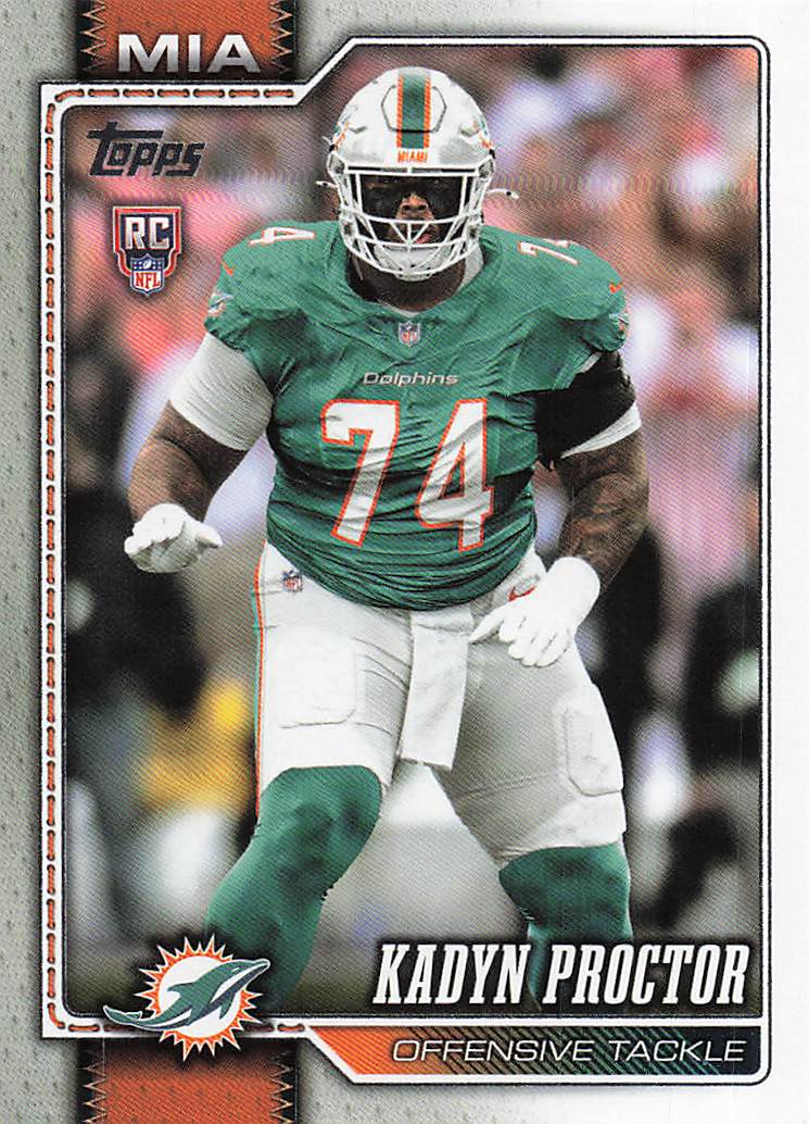 2026 Topps Flagship Football Kadyn Proctor #353 RC