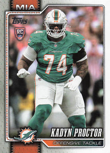 2026 Topps Flagship Football Kadyn Proctor #353 RC