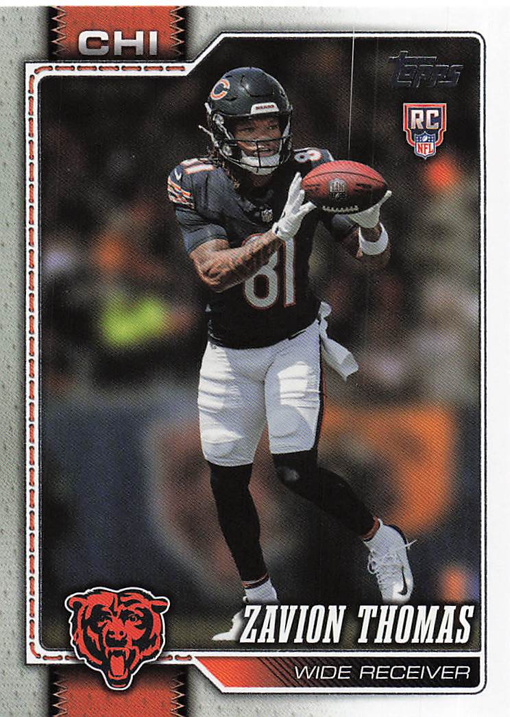 2026 Topps Flagship Football Zavion Thomas #367 RC