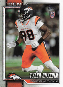 2026 Topps Flagship Football Tyler Onyedim #361 RC