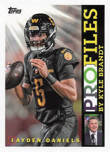 2026 Topps Flagship Football Topps Profiles Jayden Daniels #TP-18