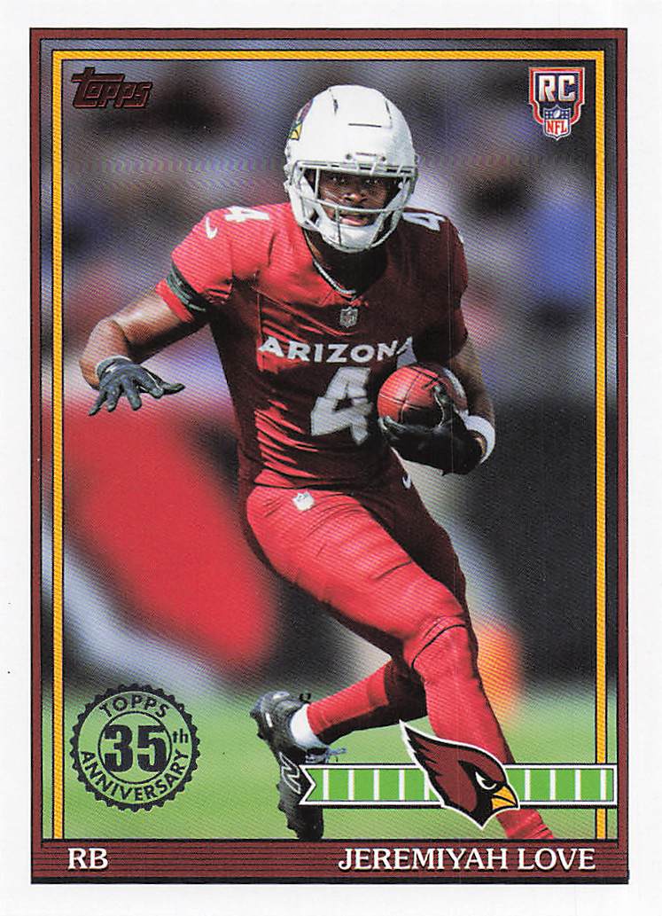 2026 Topps Flagship Football 1991 Topps Football Rookies Jeremiyah Love #91TR-9