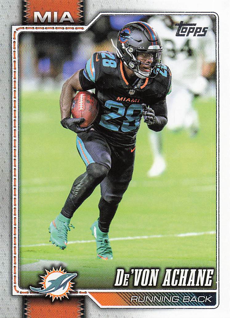 2026 Topps Flagship Football De’Von Achane #127