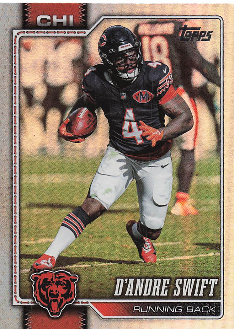 2026 Topps Flagship Football Rainbow Foil D’Andre Swift #37