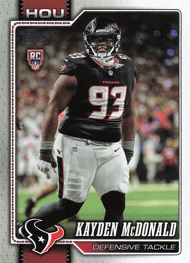 2026 Topps Flagship Football Kayden McDonald #364 RC