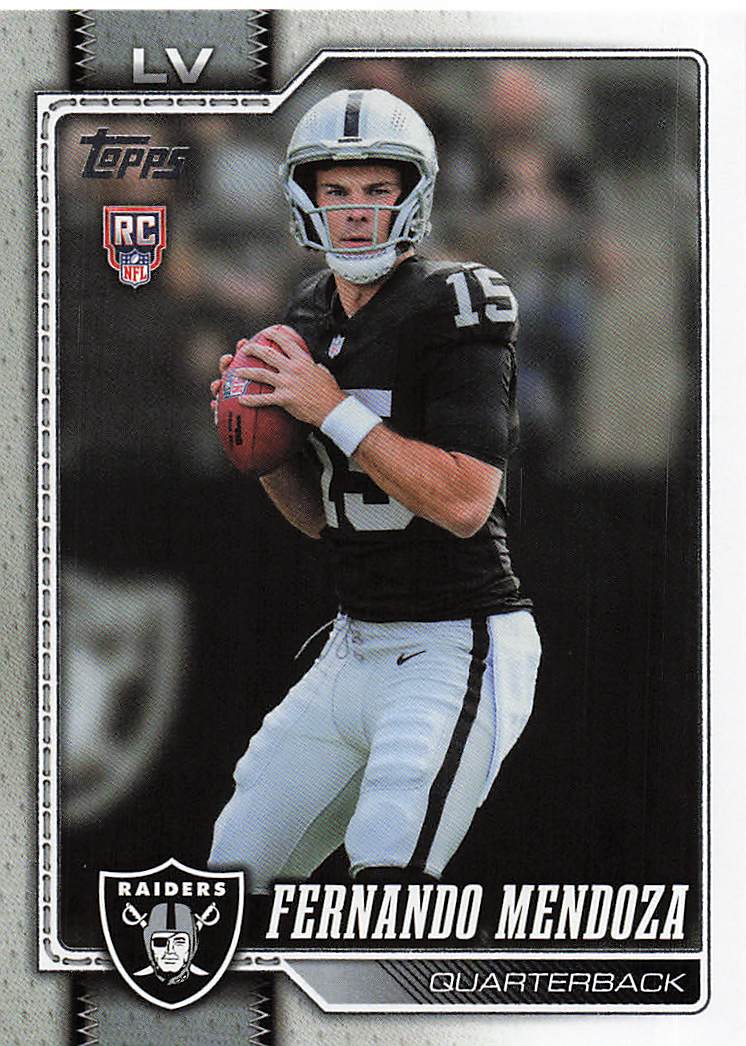 2026 Topps Flagship Football Fernando Mendoza #301 RC