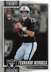 2026 Topps Flagship Football Fernando Mendoza #301 RC