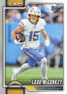 2026 Topps Flagship Football Ladd McConkey #104