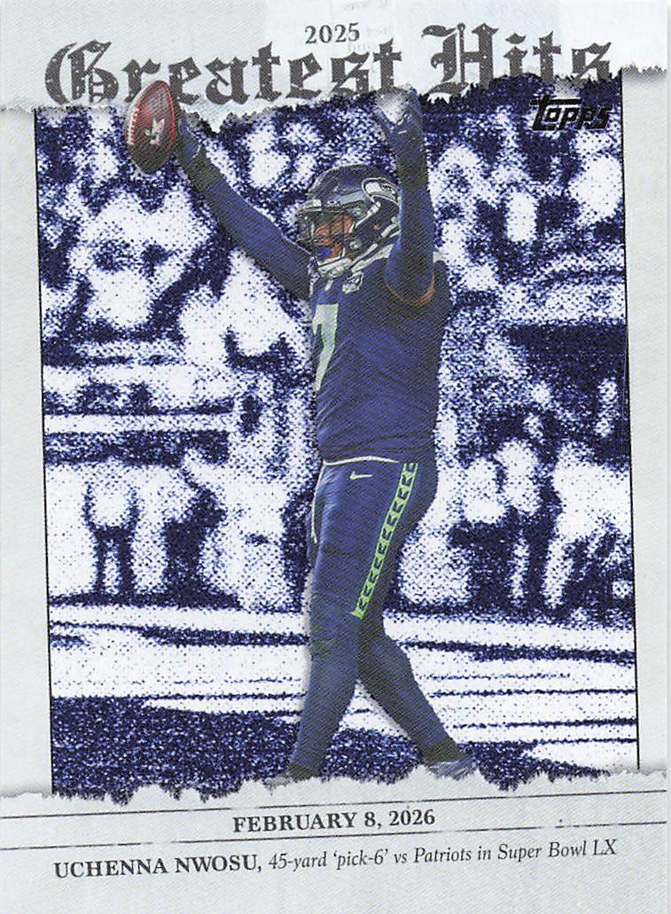 2026 Topps Flagship Football 2025 Greatest Hits Uchenna Nwosu #25GH-UN