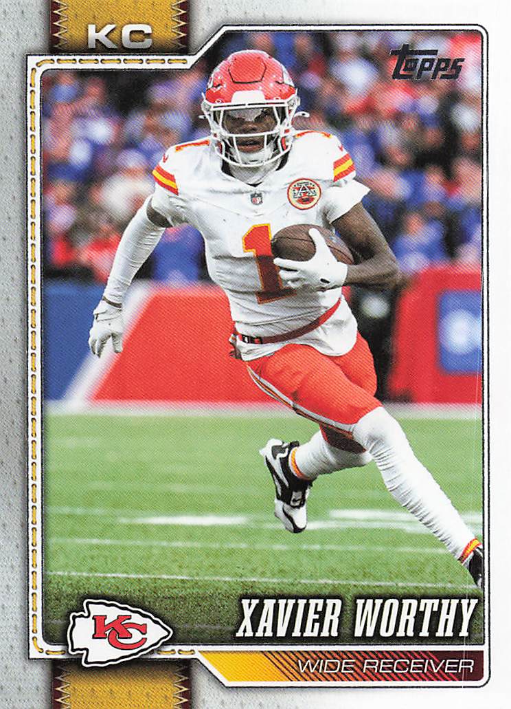 2026 Topps Flagship Football Xavier Worthy #96