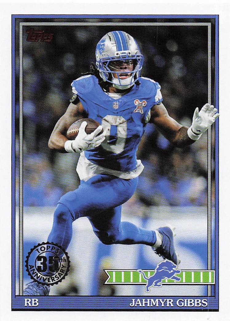 2026 Topps Flagship Football 1991 Topps Football Jahmyr Gibbs #91TF-39