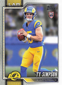 2026 Topps Flagship Football Ty Simpson #302 RC