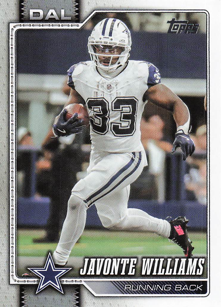 2026 Topps Flagship Football Javonte Williams #51