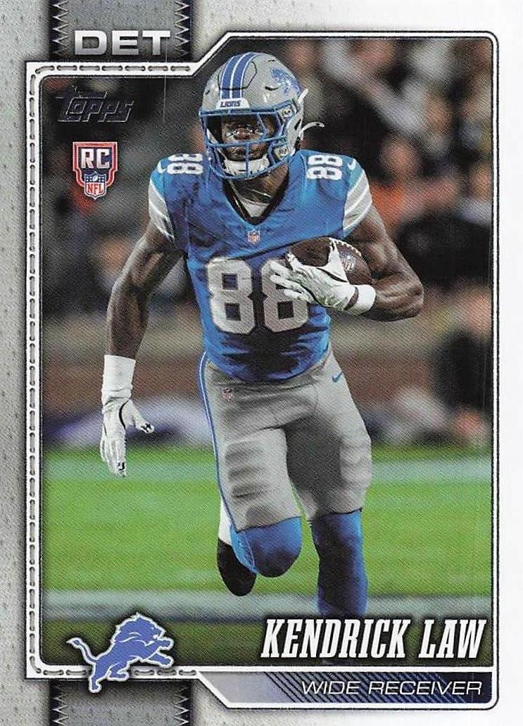 2026 Topps Flagship Football Kendrick Law #374 RC