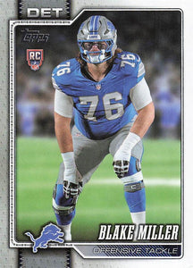 2026 Topps Flagship Football Blake Miller #380 RC