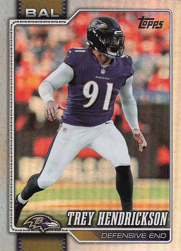 2026 Topps Flagship Football Rainbow Foil Trey Hendrickson #39
