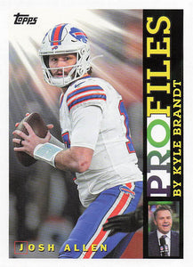 2026 Topps Flagship Football Topps Profiles Josh Allen #TP-20