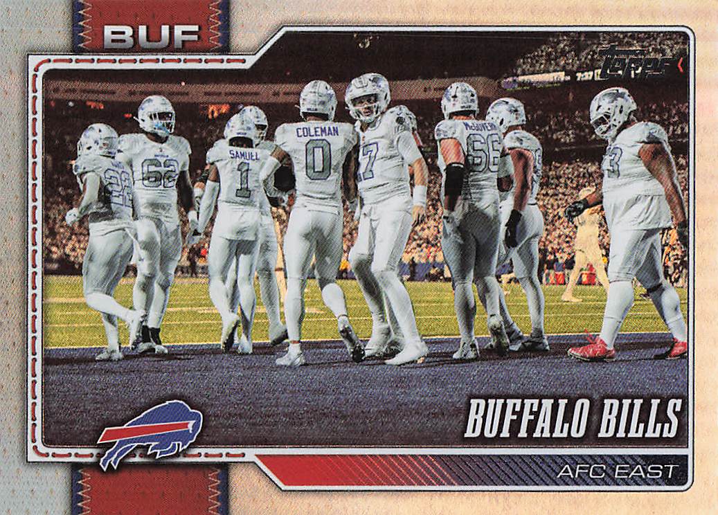 2026 Topps Flagship Football Rainbow Foil Buffalo Bills #279
