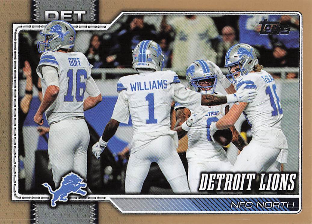 2026 Topps Flagship Football Gold 1362/2026 Detroit Lions #273