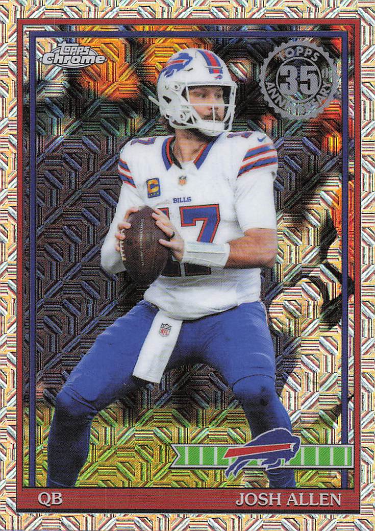 2026 Topps Flagship Football 1991 Topps Football Chrome Josh Allen #91TC-11