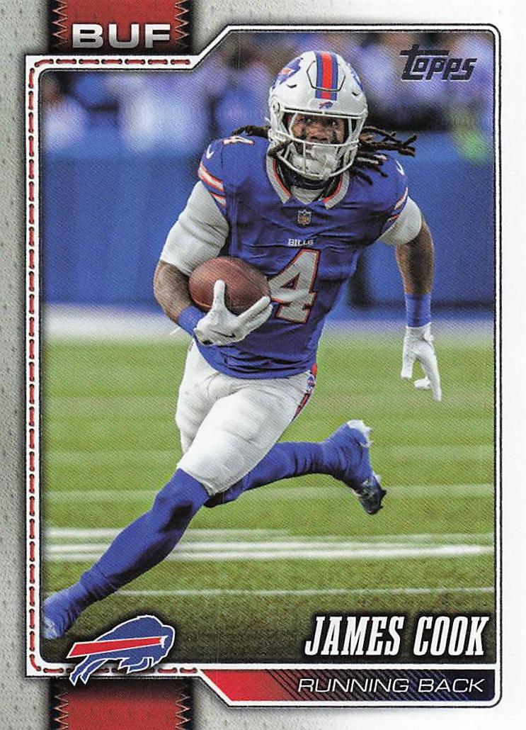 2026 Topps Flagship Football James Cook #25