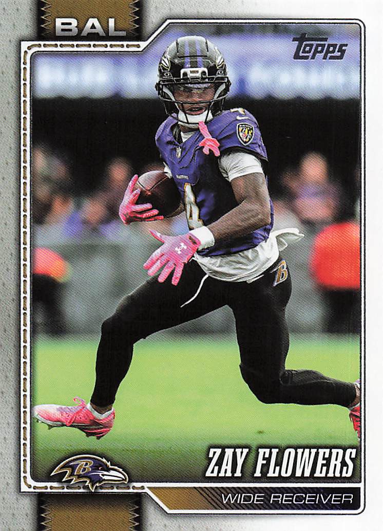 2026 Topps Flagship Football Zay Flowers #14
