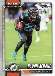 2026 Topps Flagship Football De’Von Achane #127
