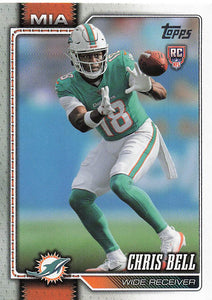 2026 Topps Flagship Football Chris Bell #324 RC