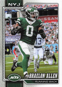 2026 Topps Flagship Football Braelon Allen #160