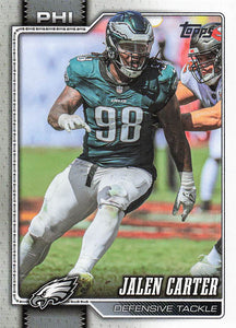2026 Topps Flagship Football Jalen Carter #65
