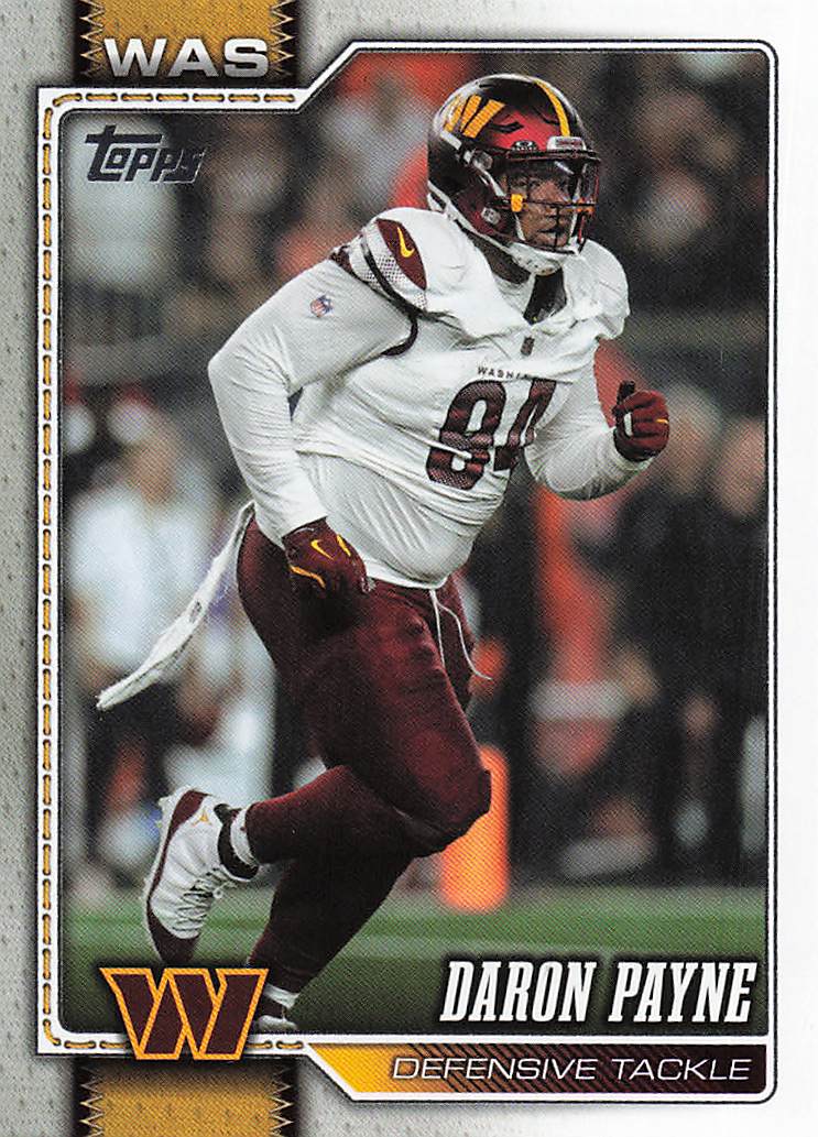 2026 Topps Flagship Football Daron Payne #258