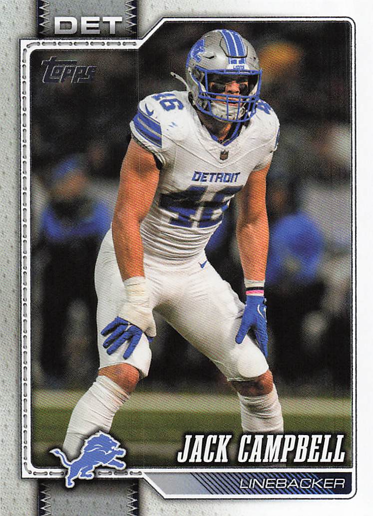 2026 Topps Flagship Football Jack Campbell #250