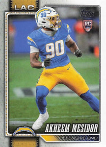 2026 Topps Flagship Football Akheem Mesidor #345 RC