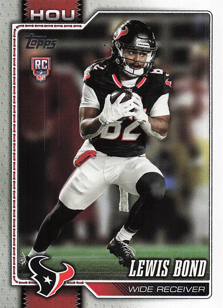 2026 Topps Flagship Football Lewis Bond #395 RC