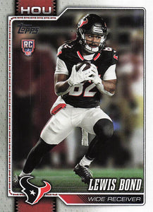 2026 Topps Flagship Football Lewis Bond #395 RC