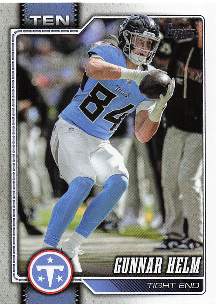 2026 Topps Flagship Football Gunnar Helm #255