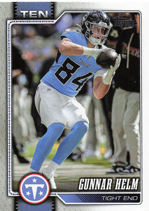 2026 Topps Flagship Football Gunnar Helm #255