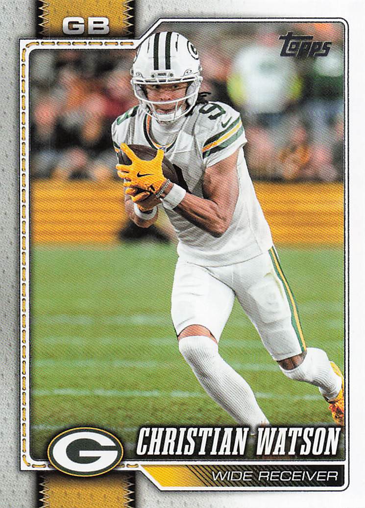 2026 Topps Flagship Football Christian Watson #75
