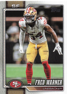 2026 Topps Flagship Football Fred Warner #184