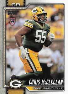 2026 Topps Flagship Football Chris McClellan #366 RC