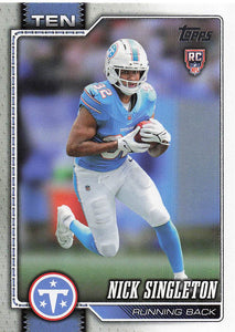 2026 Topps Flagship Football Nick Singleton #314 RC