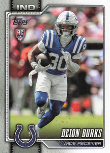 2026 Topps Flagship Football Deion Burks #333 RC