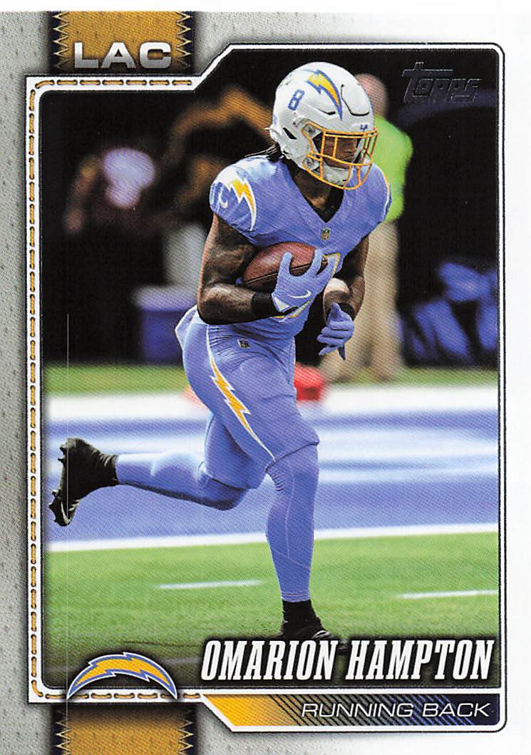 2026 Topps Flagship Football Omarion Hampton #107