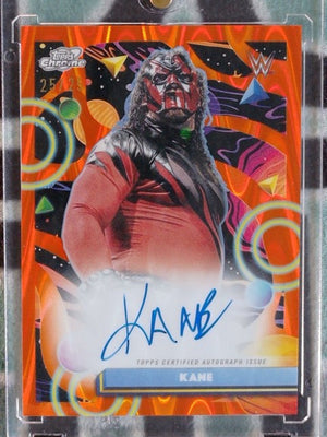 2026 Topps WWE Wrestling Cosmic Autographs Orange Galactic 25/25 Kane #CCA-BRM