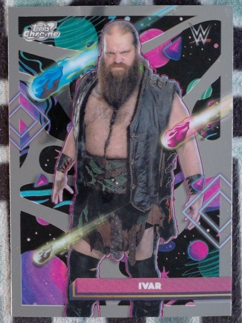 2026 Topps Chrome Cosmic WWE Wrestling Ivar #78