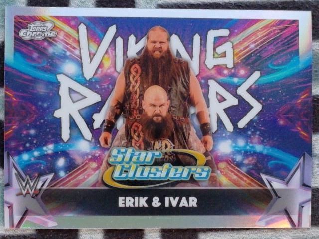 2026 Topps Chrome Cosmic WWE Wrestling Star Clusters Erik / Ivar #SC-14